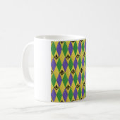 Mardi Gras Harlequin Lilie Kaffeetasse (Vorderseite Links)