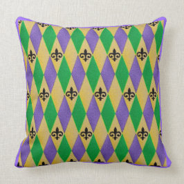Mardi Gras Harlequin Lilie Kissen