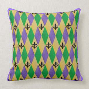 Mardi Gras Harlequin Lilie Kissen
