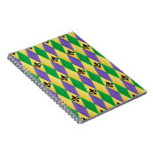Mardi Gras Harlequin Lilie Notizblock (Rechte Seite)