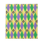 Mardi Gras Harlequin Lilie Notizblock (Vorderseite)