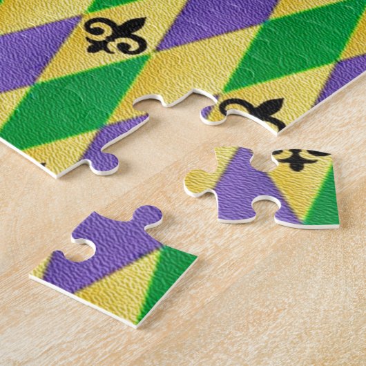 Mardi Gras Harlequin Lilie Puzzle (Seite)