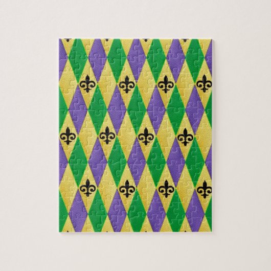 Mardi Gras Harlequin Lilie Puzzle (Vertikal)