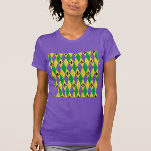 Mardi Gras Harlequin Lilie T-Shirt