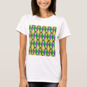 Mardi Gras Harlequin Lilie T-Shirt (Vorderseite)