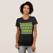 Mardi Gras Harlequin Lilie T-Shirt (Vorne ganz)