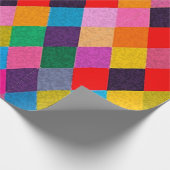 MARDI GRAS HARLEQUIN PATTERN Farbenfrohe Rhombi Geschenkpapier (Ecke)