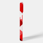 MARDI GRAS HARLEQUIN PATTERN Red Pink White Rhombi Case-Mate iPhone Hülle (Rückseite / Rechts)