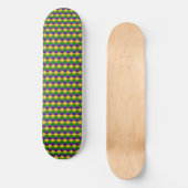 Mardi Gras Harlequin Pattern Skate Deck - med Skateboard (Vorderseite)