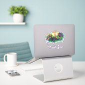 Mardi Gras Hat Sticker (Laptop auf Schreibtisch)
