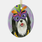 Mardi Gras Havanese Keramikornament (Rechts)
