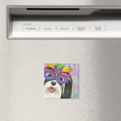 Mardi Gras Havanese Magnet (In Situ (Geschirrspüler))