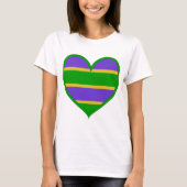 Mardi Gras Heart T-Shirt (Vorderseite)