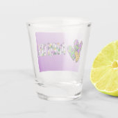 Mardi Gras Hearts Schnapsglas (Rückseite)