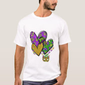 Mardi Gras Hearts T - Shirt (Vorderseite)