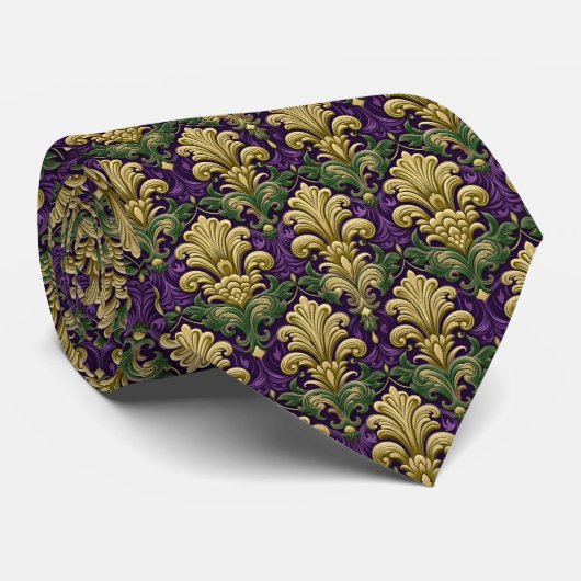 Mardi Gras Herren Krawatte (Gerollt)