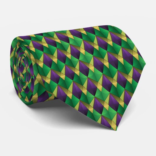 Mardi Gras Herren Krawatte (Gerollt)