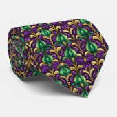Mardi Gras Herren Krawatte (Gerollt)