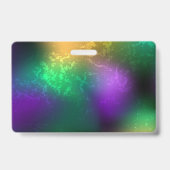 Mardi-Gras-Hintergrund mit Perlen Ausweis (Rückseite)