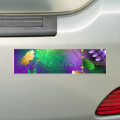 Mardi-Gras-Hintergrund mit Perlen Autoaufkleber (Auf Auto)