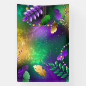 Mardi-Gras-Hintergrund mit Perlen Banner (Vertikal)