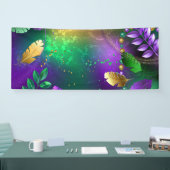 Mardi-Gras-Hintergrund mit Perlen Banner (Messe)