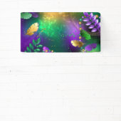 Mardi-Gras-Hintergrund mit Perlen Banner (InSitu)