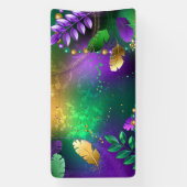 Mardi-Gras-Hintergrund mit Perlen Banner (Vertikal)