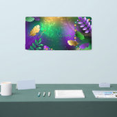 Mardi-Gras-Hintergrund mit Perlen Banner (Messe)