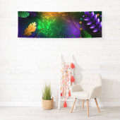 Mardi-Gras-Hintergrund mit Perlen Banner (Insitu)