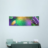 Mardi-Gras-Hintergrund mit Perlen Banner (Messeveranstaltung)