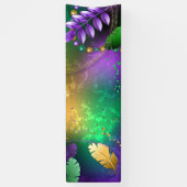 Mardi-Gras-Hintergrund mit Perlen Banner (Vertikal)