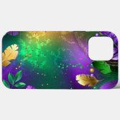 Mardi-Gras-Hintergrund mit Perlen Case-Mate iPhone Hülle (Rückseite (Horizontal))