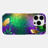 Mardi-Gras-Hintergrund mit Perlen Case-Mate iPhone Hülle (Rückseite (Horizontal))