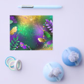 Mardi-Gras-Hintergrund mit Perlen Flyer (Einzeln)