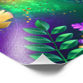 Mardi-Gras-Hintergrund mit Perlen Fotodruck (Ecke)