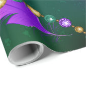 Mardi-Gras-Hintergrund mit Perlen Geschenkpapier (Rolleneckpunkt)