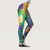 Mardi-Gras-Hintergrund mit Perlen Leggings (Rechts)