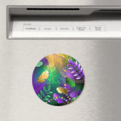 Mardi-Gras-Hintergrund mit Perlen Magnet (In Situ (Geschirrspüler))