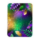 Mardi-Gras-Hintergrund mit Perlen Magnet (Vertikal)