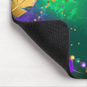 Mardi-Gras-Hintergrund mit Perlen Mousepad (Ecke)