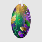 Mardi-Gras-Hintergrund mit Perlen Ornament (Vorderseite)