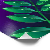 Mardi-Gras-Hintergrund mit Perlen Poster (Ecke)