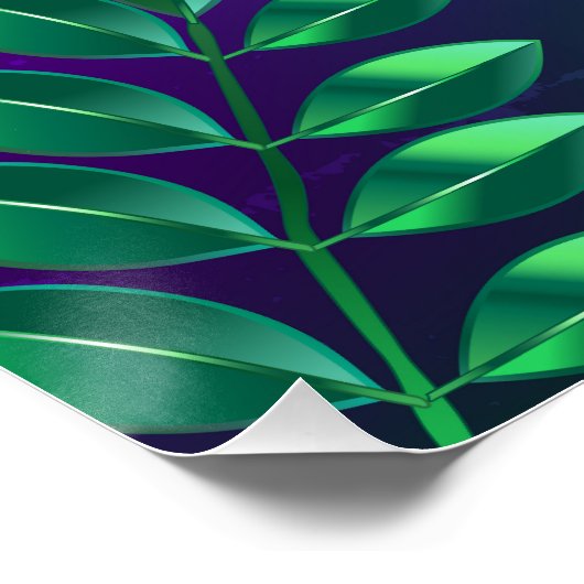 Mardi-Gras-Hintergrund mit Perlen Poster (Ecke)