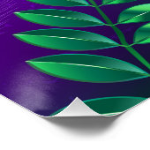 Mardi-Gras-Hintergrund mit Perlen Poster (Ecke)