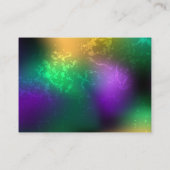 Mardi-Gras-Hintergrund mit Perlen Rabattkarte (Rückseite)