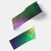 Mardi-Gras-Hintergrund mit Perlen Ripsband (Rückseite)