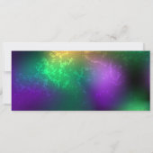 Mardi-Gras-Hintergrund mit Perlen Save The Date (Rückseite)