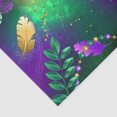 Mardi-Gras-Hintergrund mit Perlen Seidenpapier (Ausschnitt)