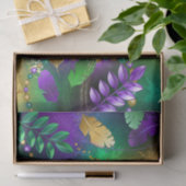 Mardi-Gras-Hintergrund mit Perlen Seidenpapier (Geschenk)